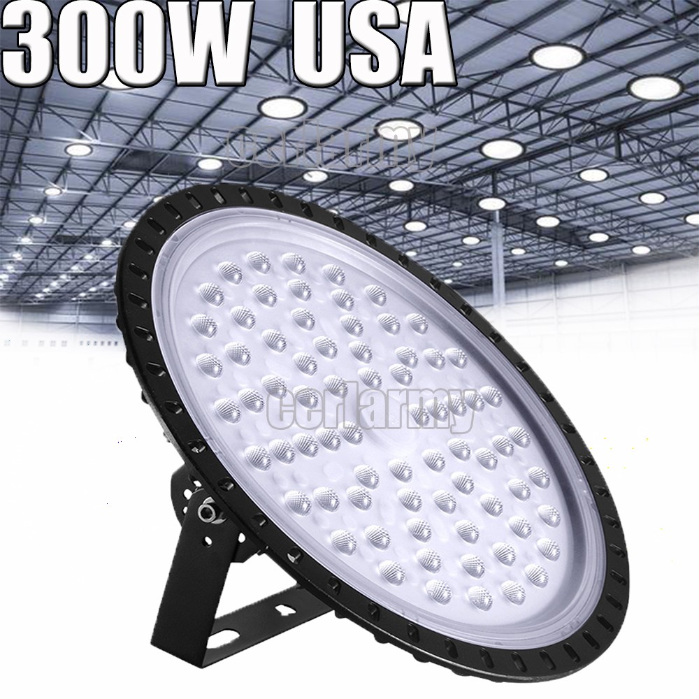 300W Watt UFO LED High Bay Light Shop Lights Warehouse Commercial Lighting Lamp