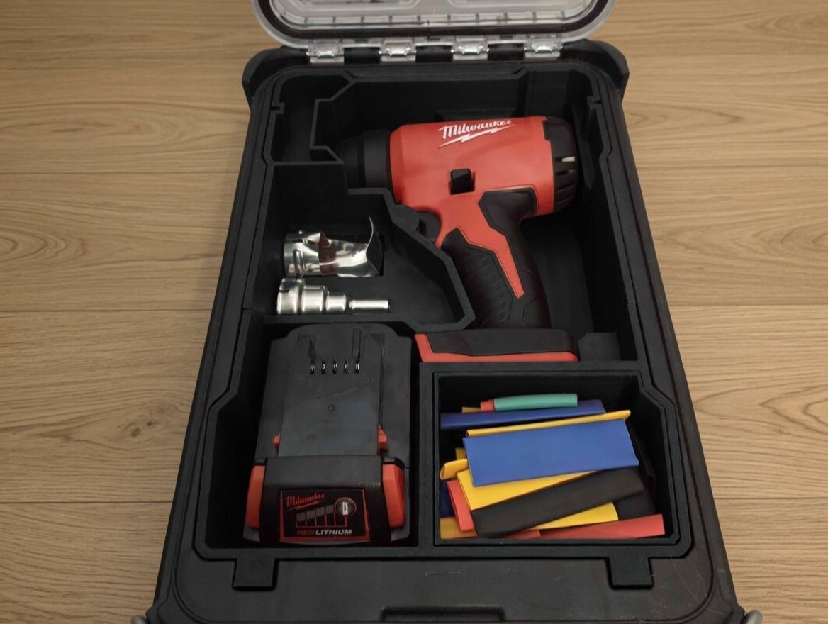 Milwaukee M18 Heat Gun Packout Insert | Custom Organizer for M18 Heat Gun
