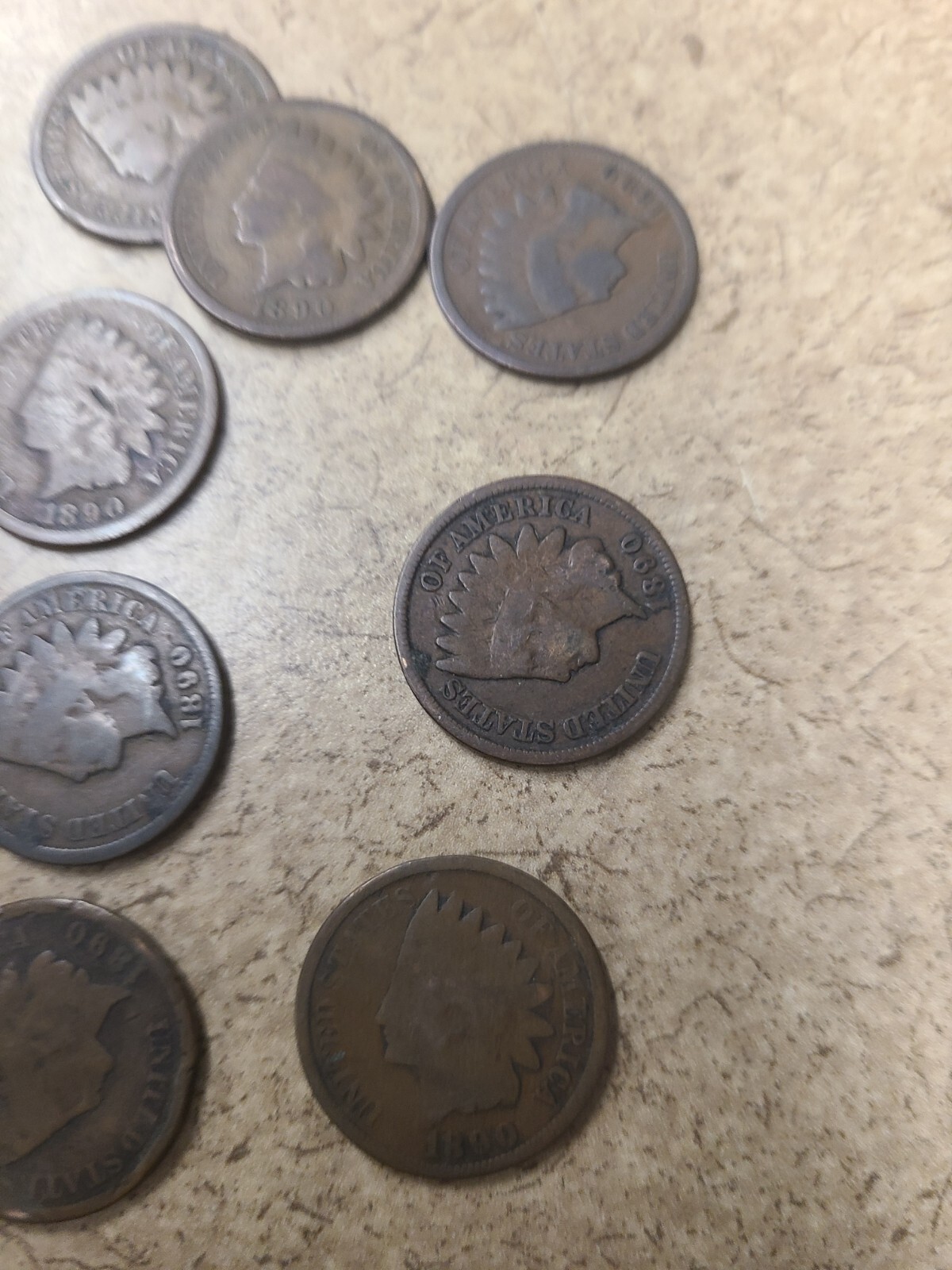Lot of 2 1890 Indian Head Pennies