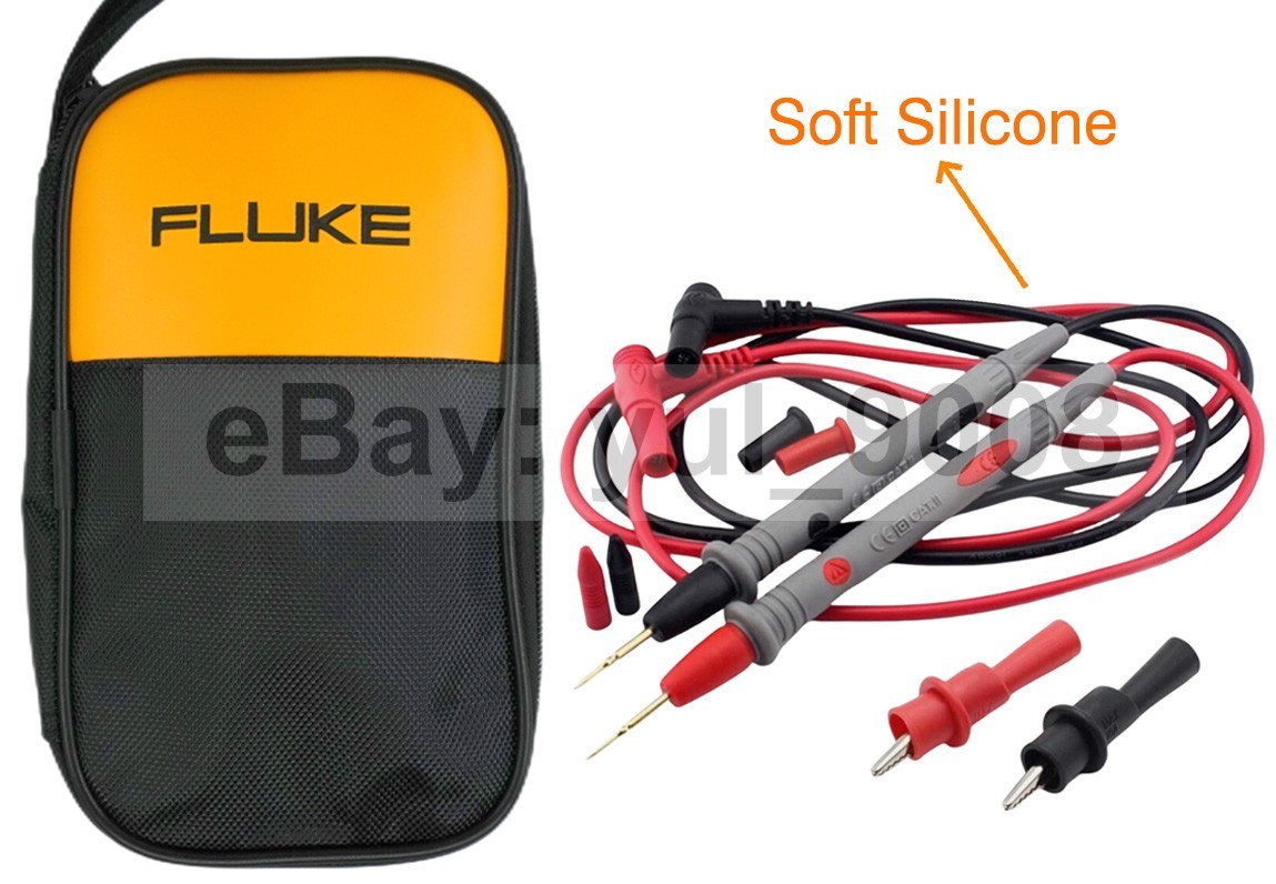 Multimeter Test Leads Kit Precision Sharp Probe Test Lead 1000V 10A + Soft Bag