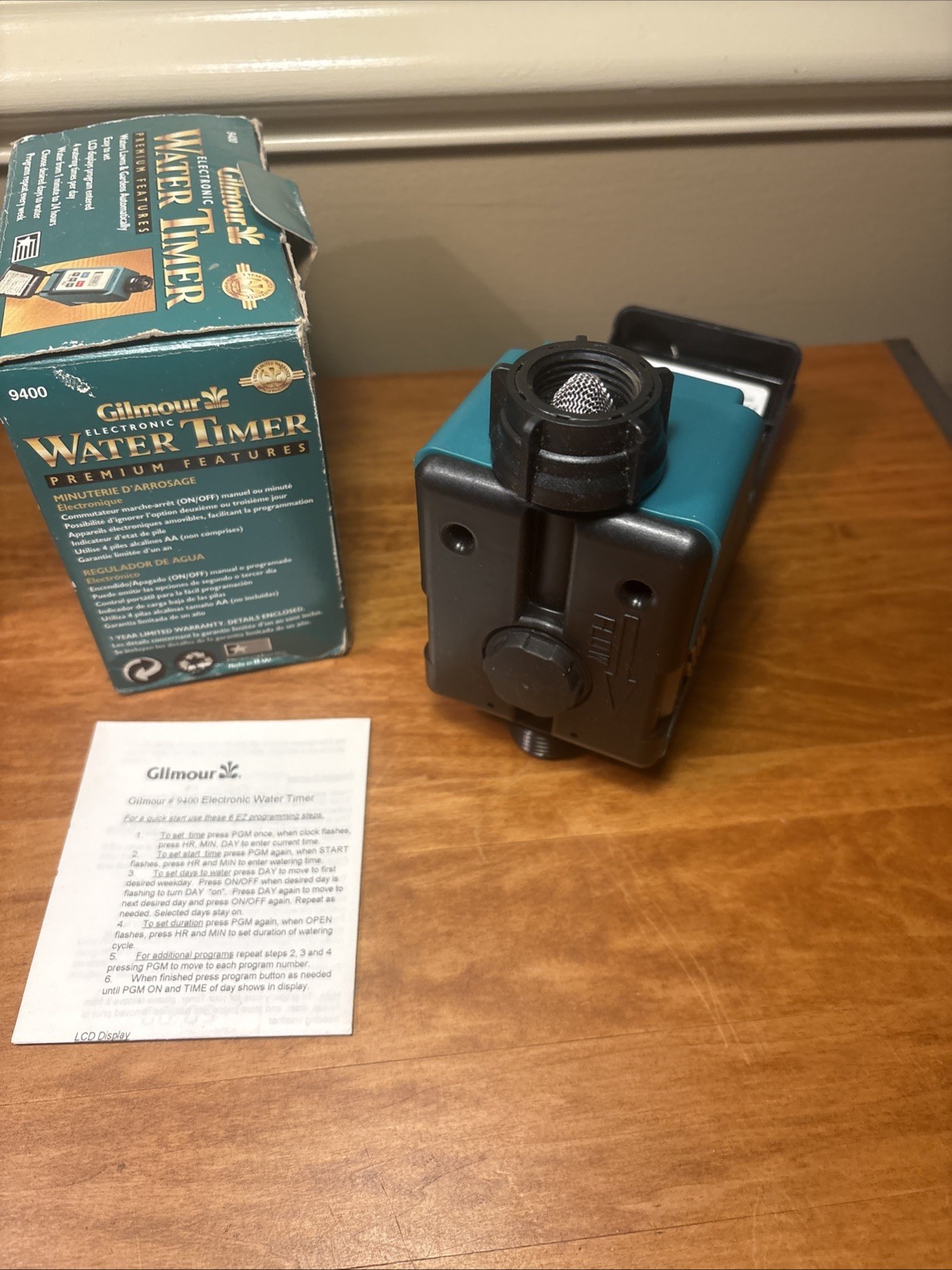 Gilmour Electronic Water Timer Model 9400 Original Box