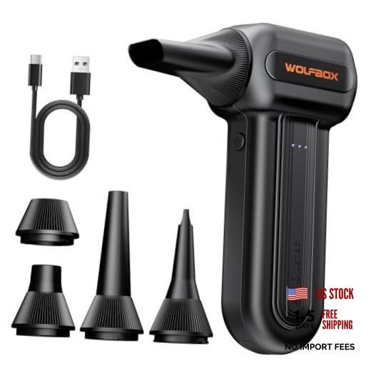 MF60&MF70 Compressed Air Duster-110000RPM Super Power Electric Air - Black