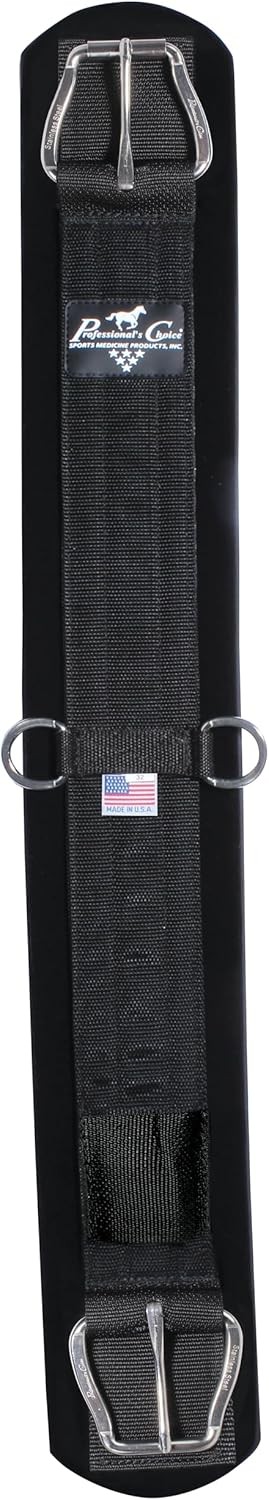 34 Inch Black Smx Western Cinch Heavy Duty Non Slip Saddle Girth Stainless Steel