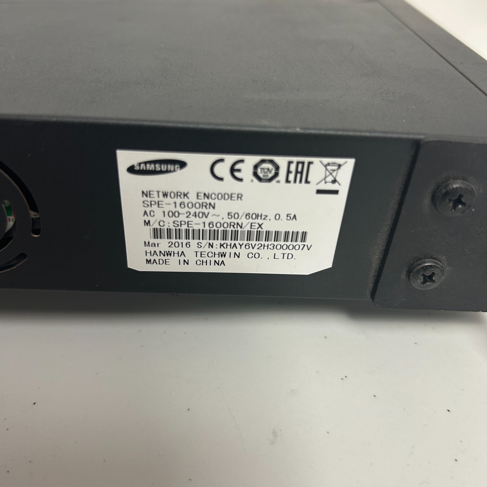 Hanwha Techwin Co. SPE-1600RN 16 Channel Network Video Encoder Samsung Ipolis