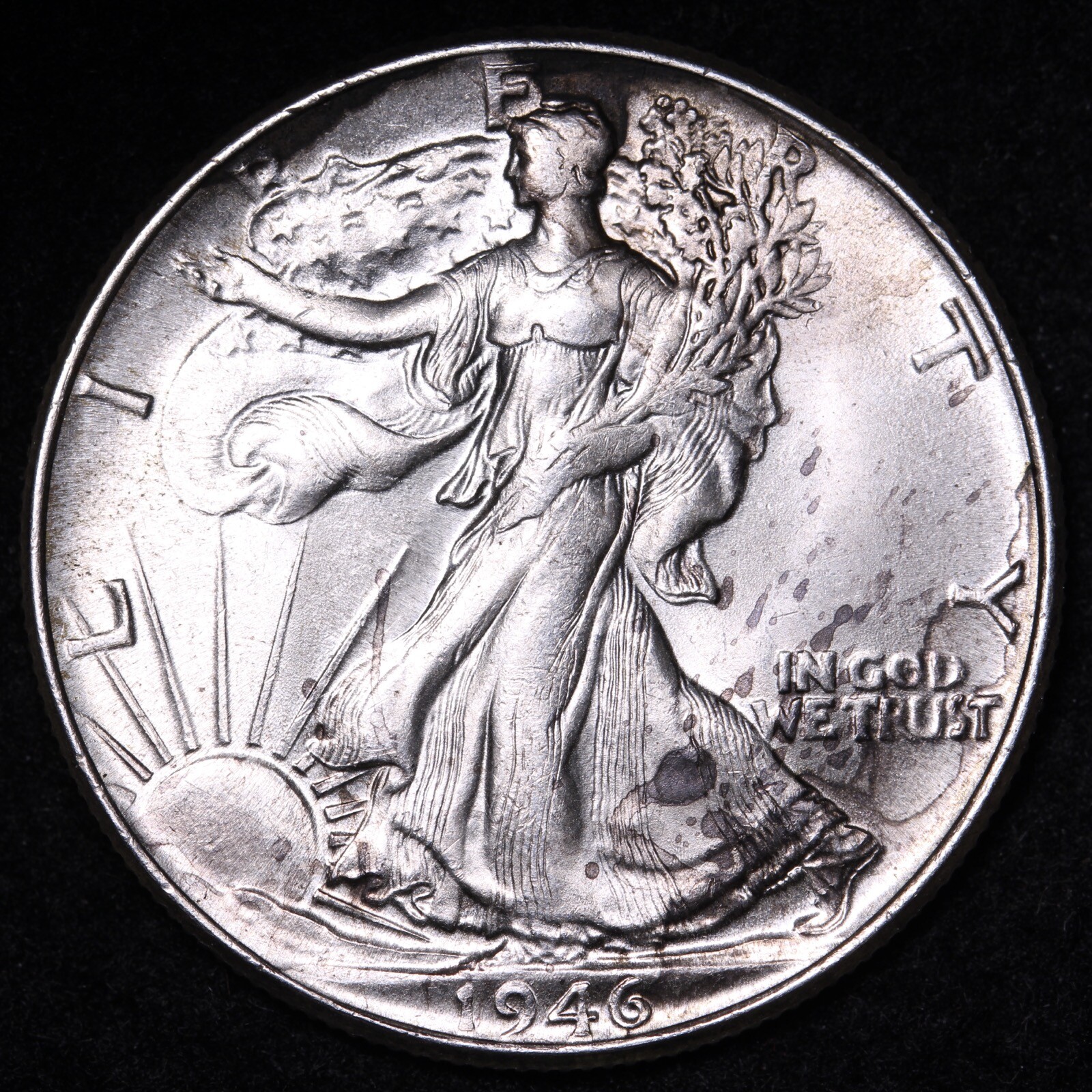 1946 Walking Liberty Half Dollar CHOICE BU UNC MS FREE SHIPPING E949 WXNL