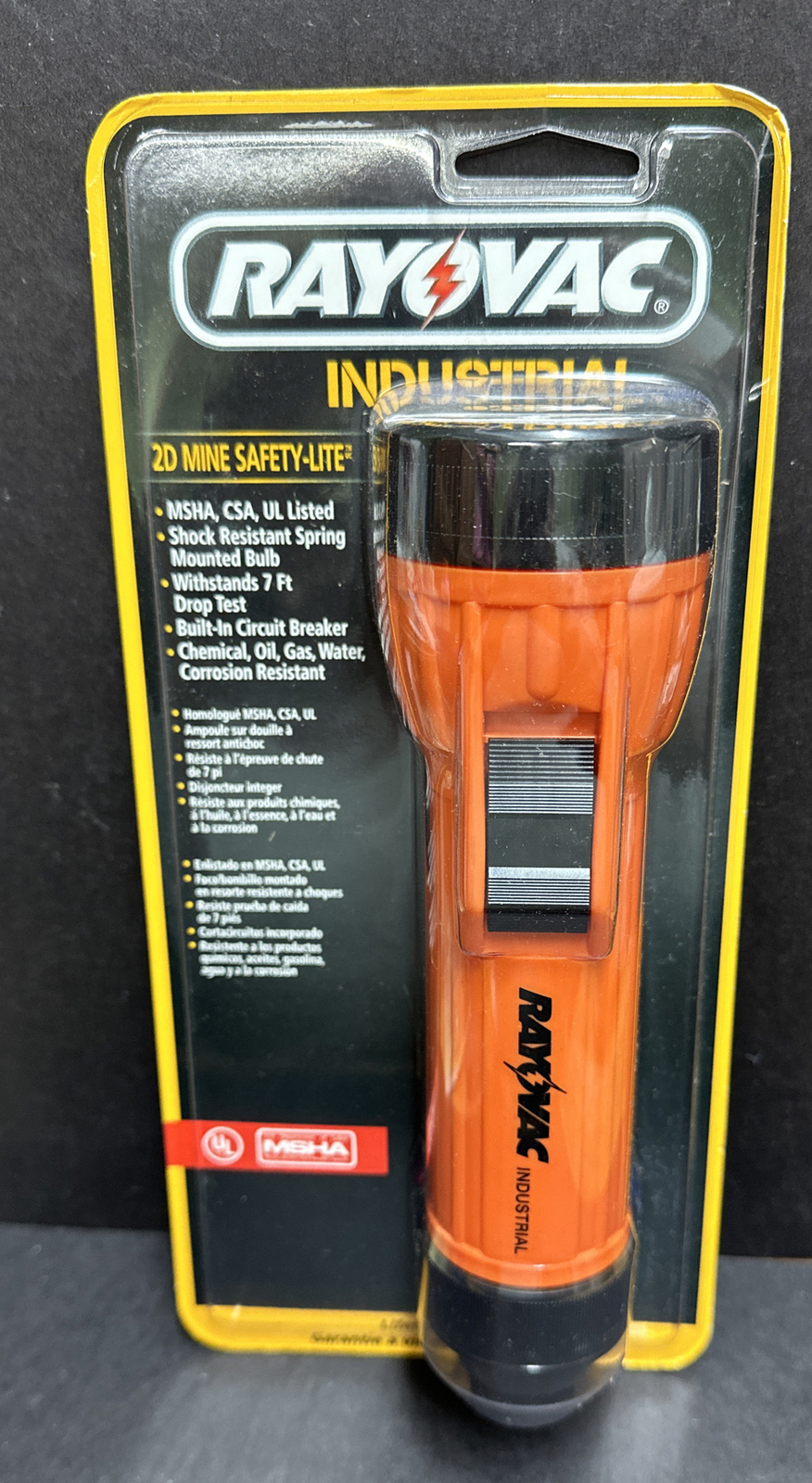 Rayovac Industrial 2D Professional Flashlight New Sealed MSHA NOS