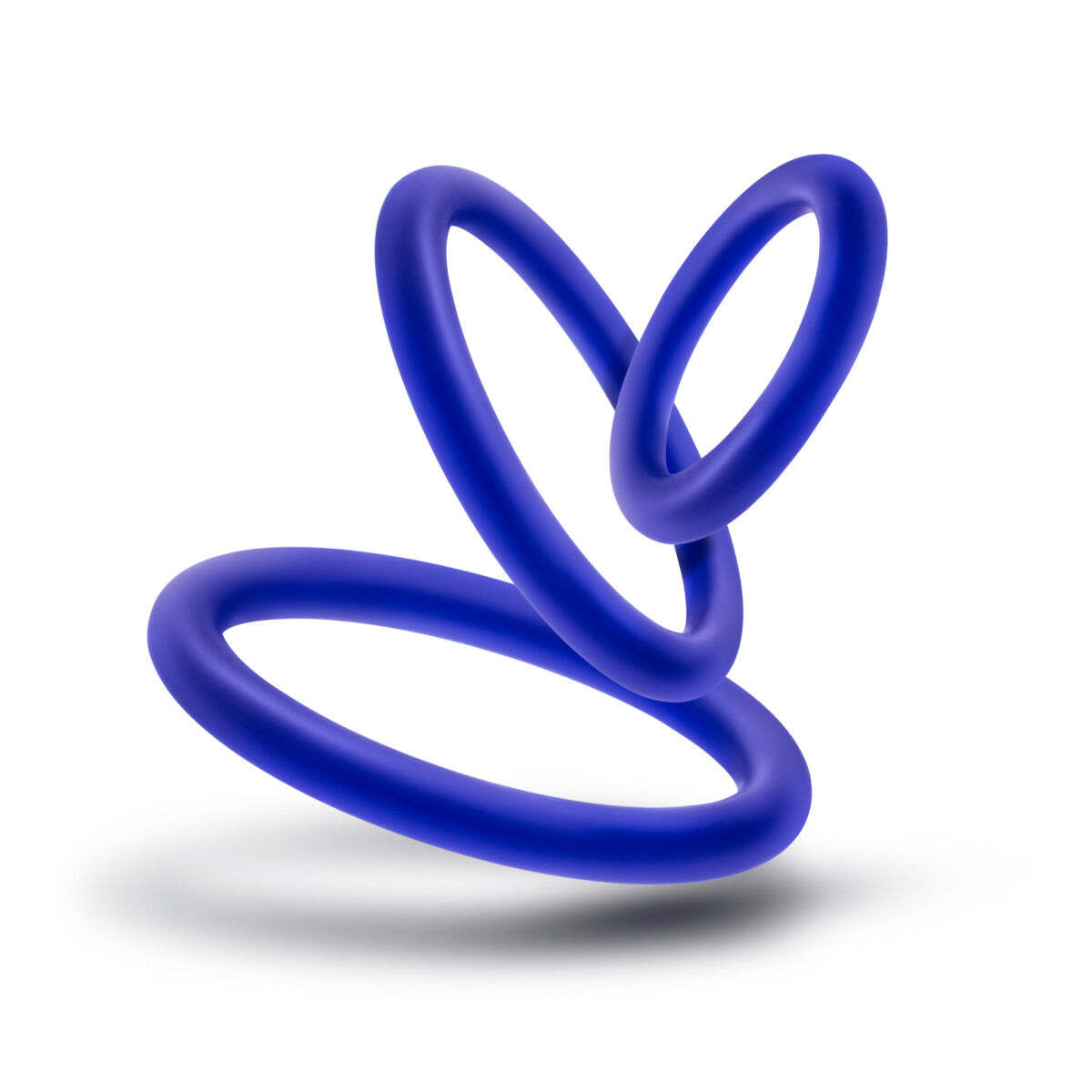 Blush Performance-3 Pack Silicone Penis Cock Ring Erection C-Rings Set- 3 Sizes