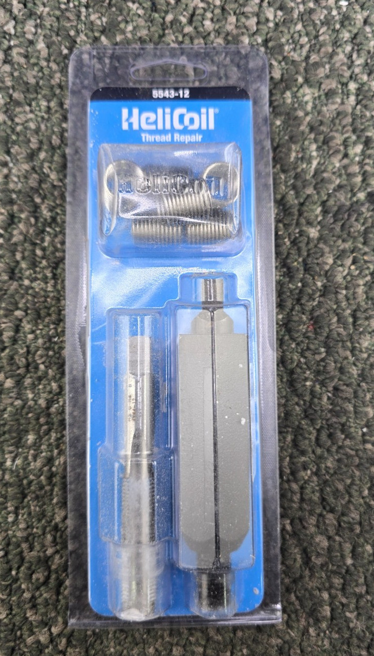(QTY 1) HeliCoil 5543-12 Metric Fine Thread Repair Assembly M12x1.25