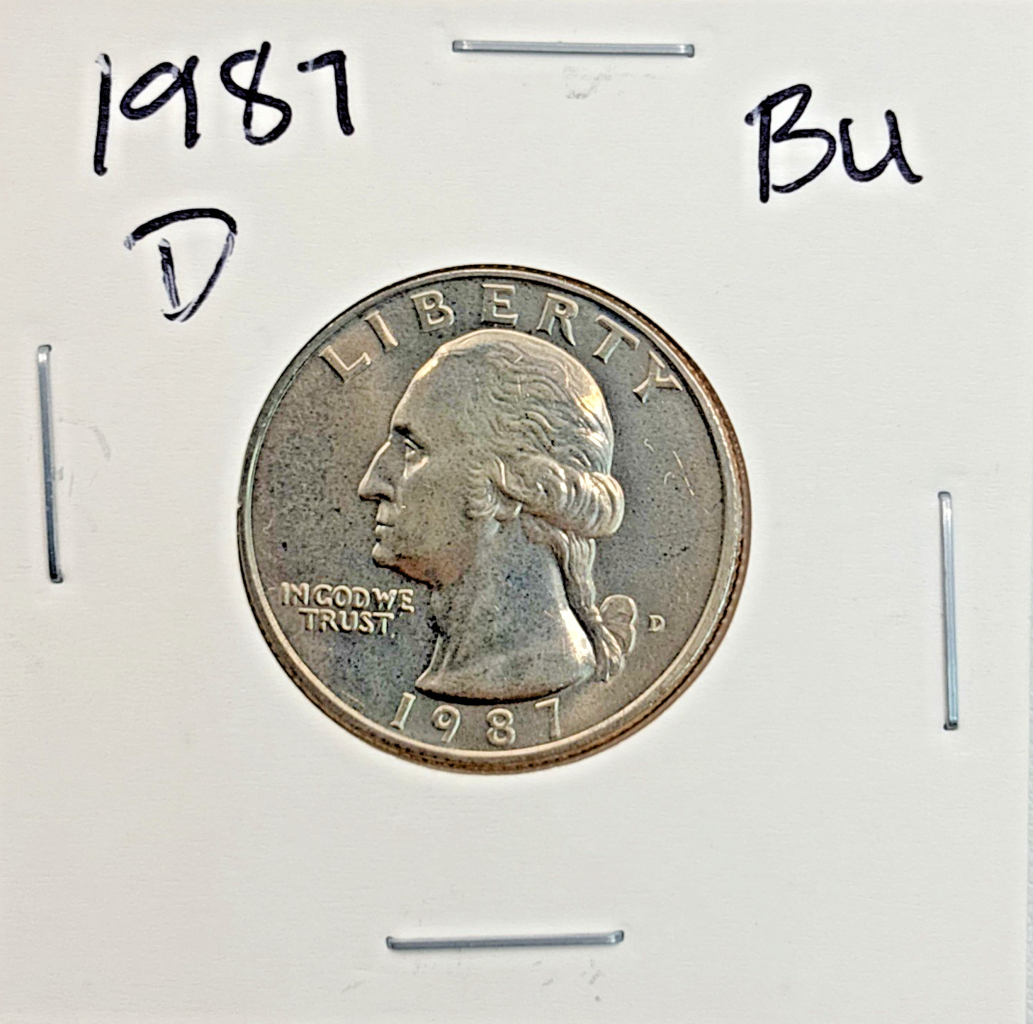 1987-D Washington Quarter BU (Brilliant Uncirculated) Denver Mint