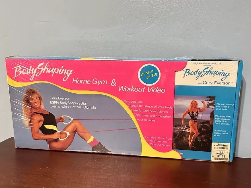 Vintage Body Shaping Home Gym Workout Video Cory Everson 1989 Olympia New SEALED