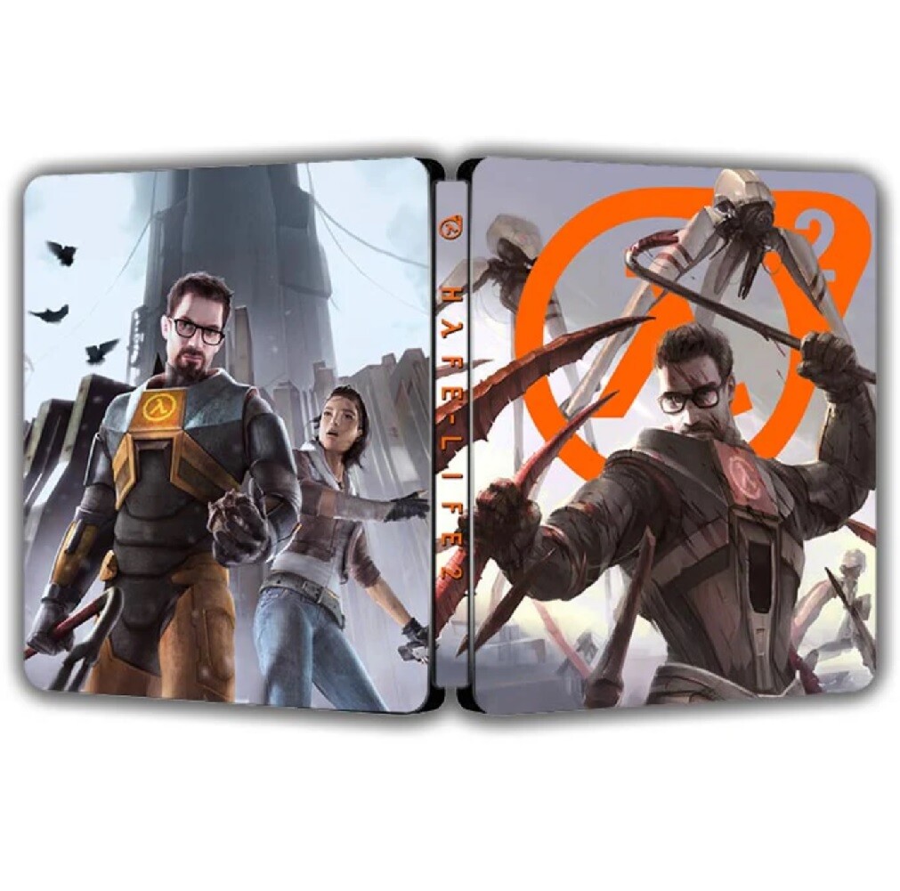 Limited Edition Half-Life 2 Retro Collector's Steelbook Case Custom Made