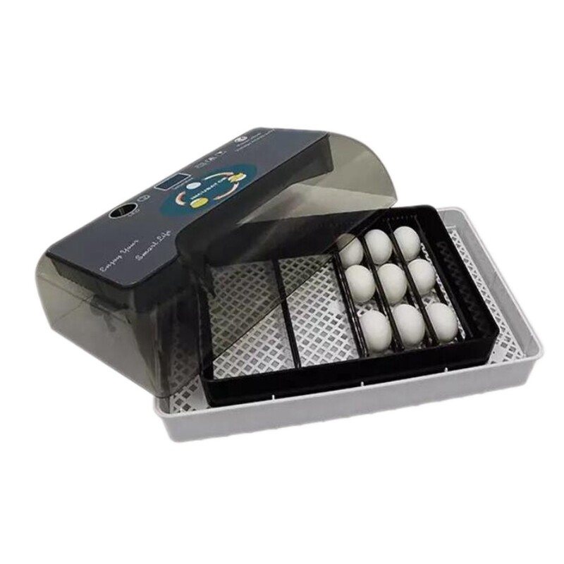 US 12 Eggs Incubator Automatic Turning Muiltiple Chicken Pigeon Duck Hatcher/LED