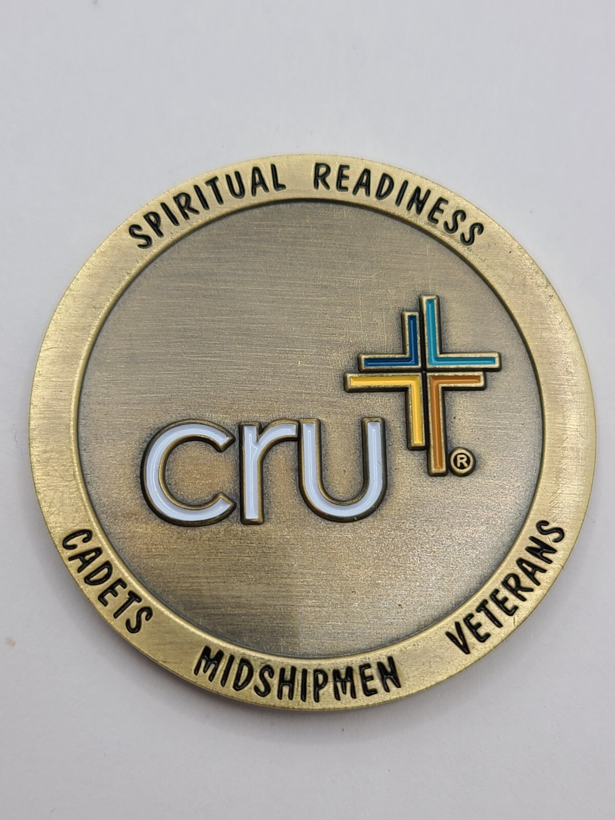 CRUT SPIRITUAL Readiness Cadets Midshipmen Veterans Challenge Coin 1.75-inches