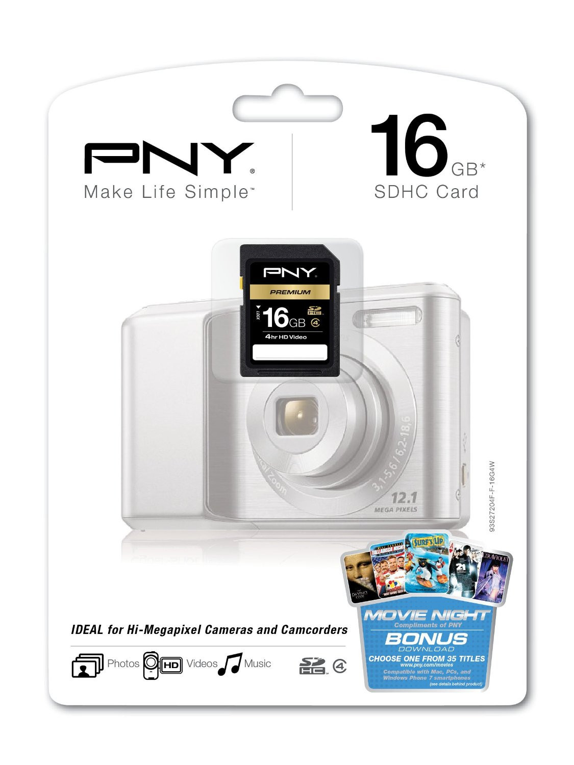 PNY 16G SDHC SD card for Nikon Coolpix S01 S6500 S6400 S6300 S4300 S3300 camera