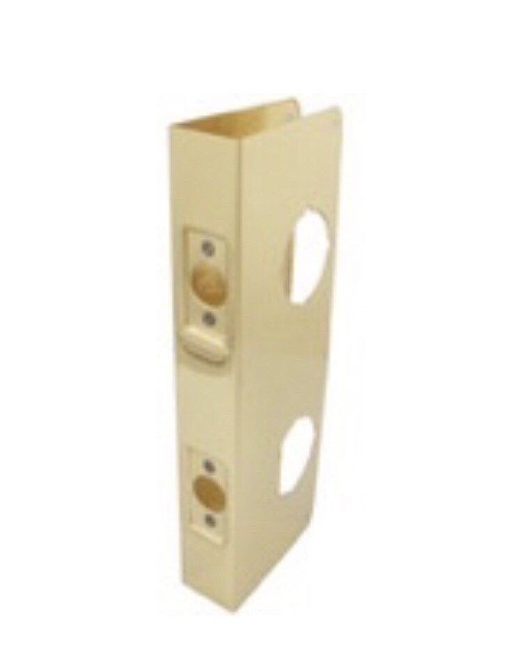 Don-jo 256-PB-CW Wrap Around Plate, Polished Brass Finish