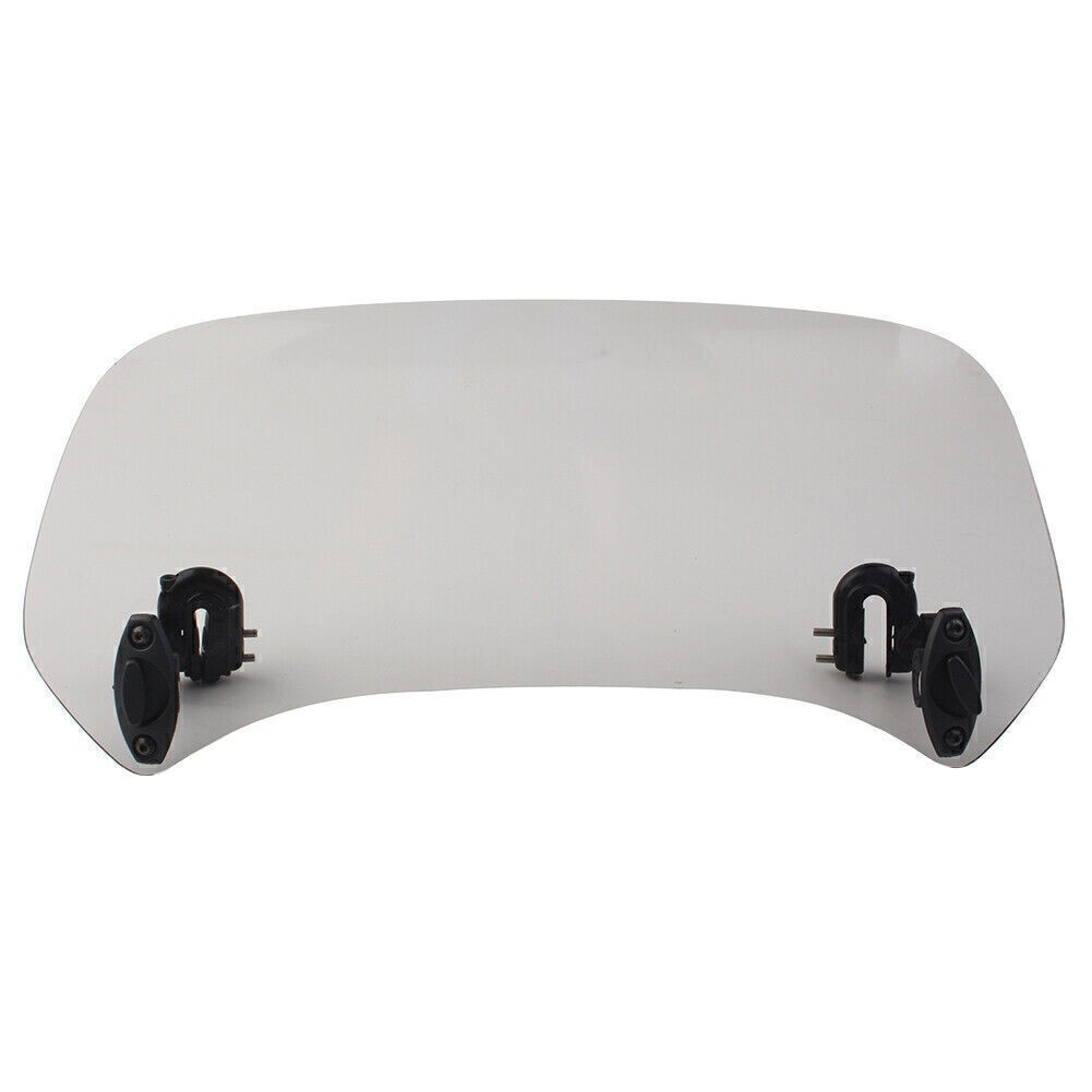 38 cm Adjustable Clip On Windshield Extension Spoiler Wind Deflector Smoke US