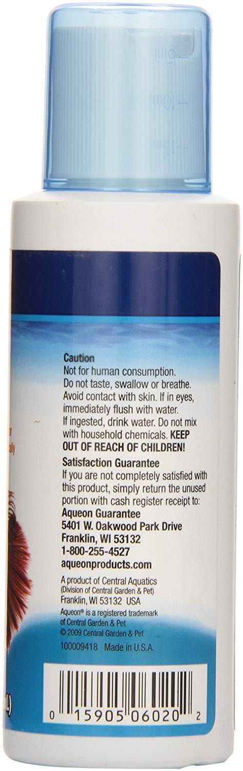 Aqueon 4 Pack of Betta Bowl Plus Water Conditioner &