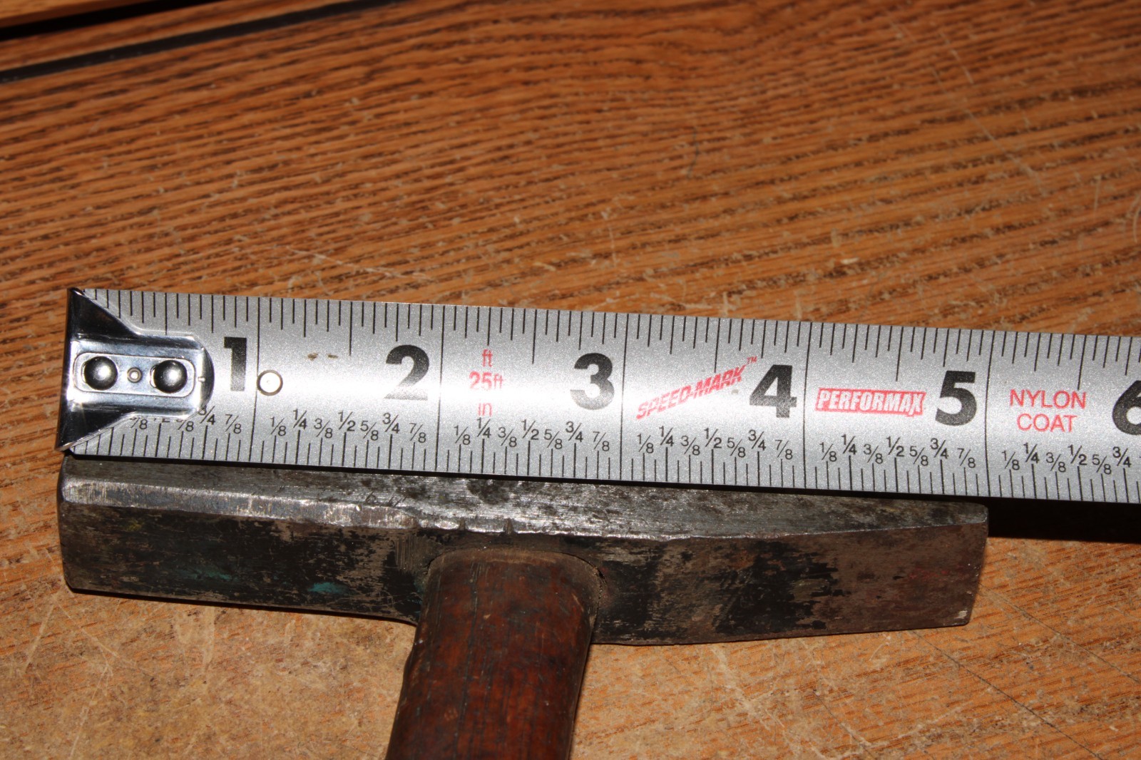 Vintage Plumb Tack Hammer Tinsmith Square Flat Head