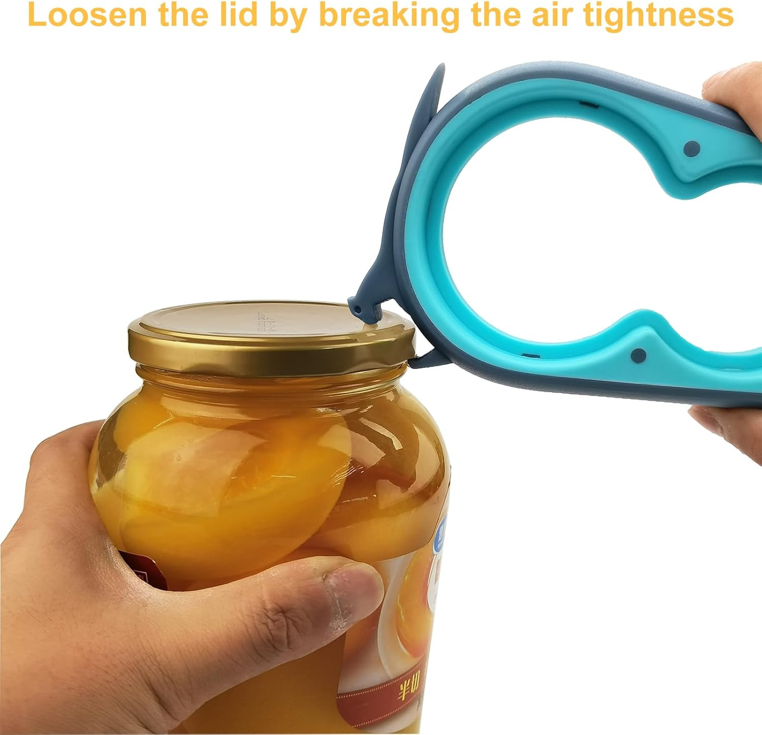 6-In-1 Jar Opener & Bottle Opener Set for Weak Hands - Multi-Function Kitchen Op