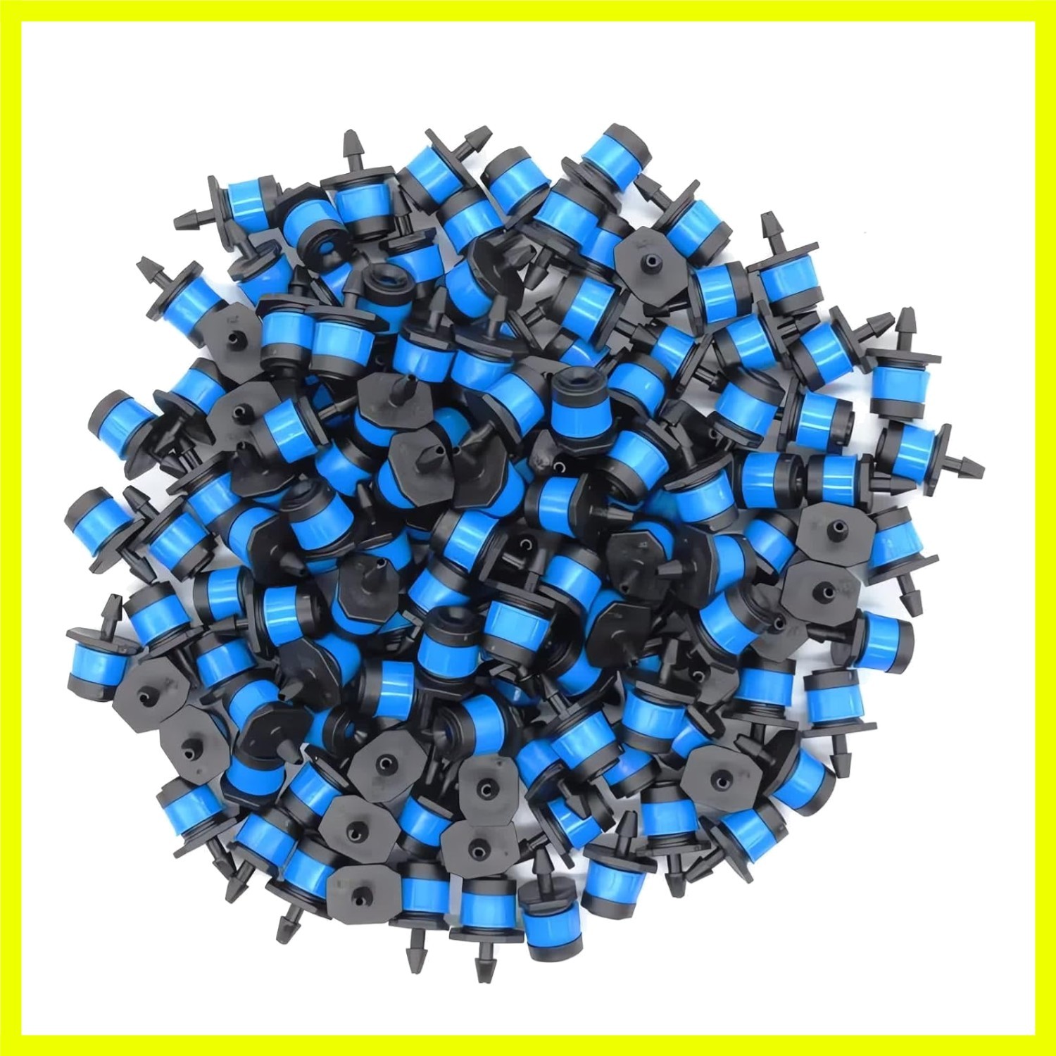 100pcs Adjustable Drip Irrigation Emitters for 1/4" Irrigation Tubing | Adjus...
