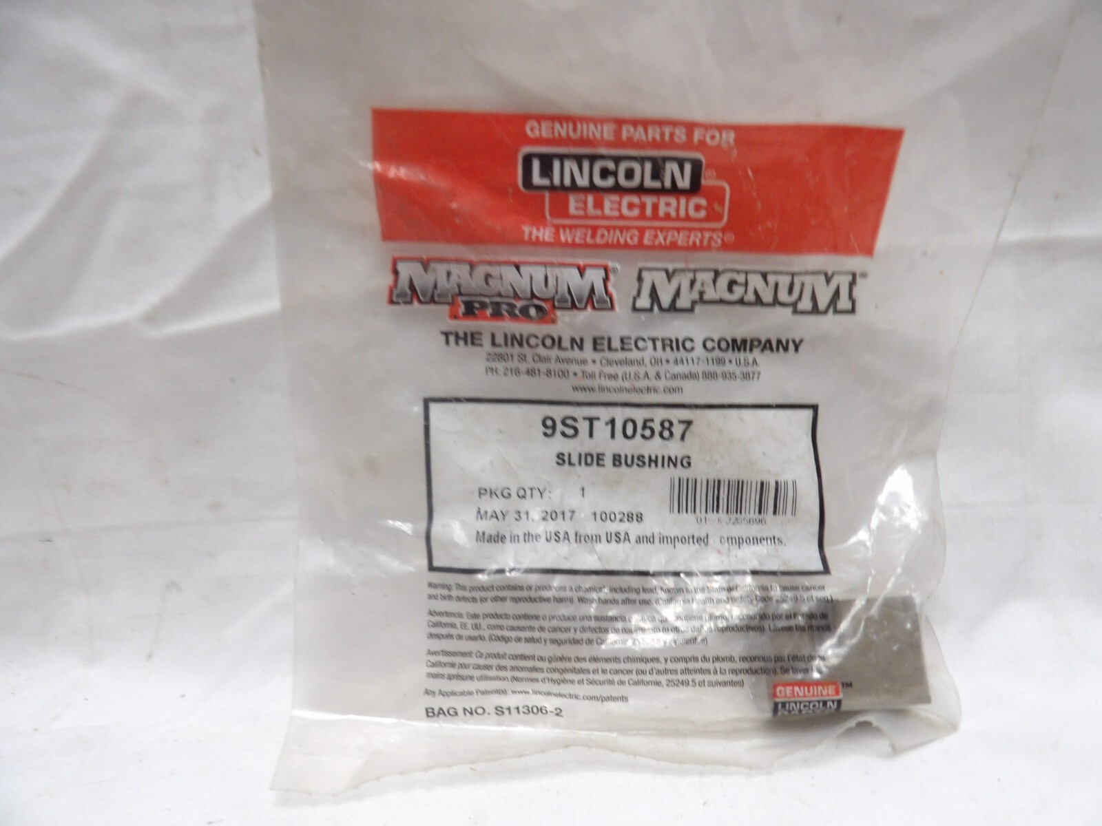 Lincoln Magnum Slide Bushing 9ST10587
