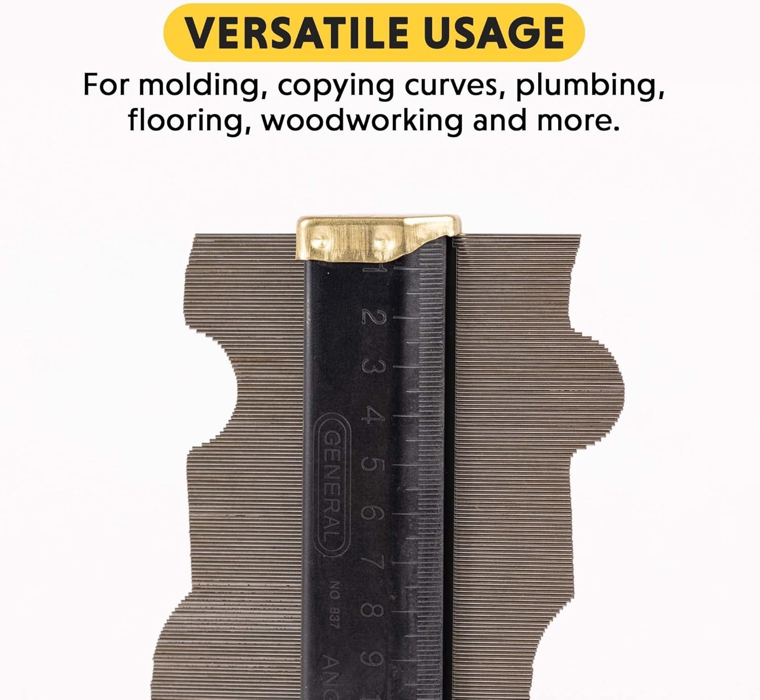 GENERAL TOOLS, 837, CONTOUR GAGE, 6-Inch