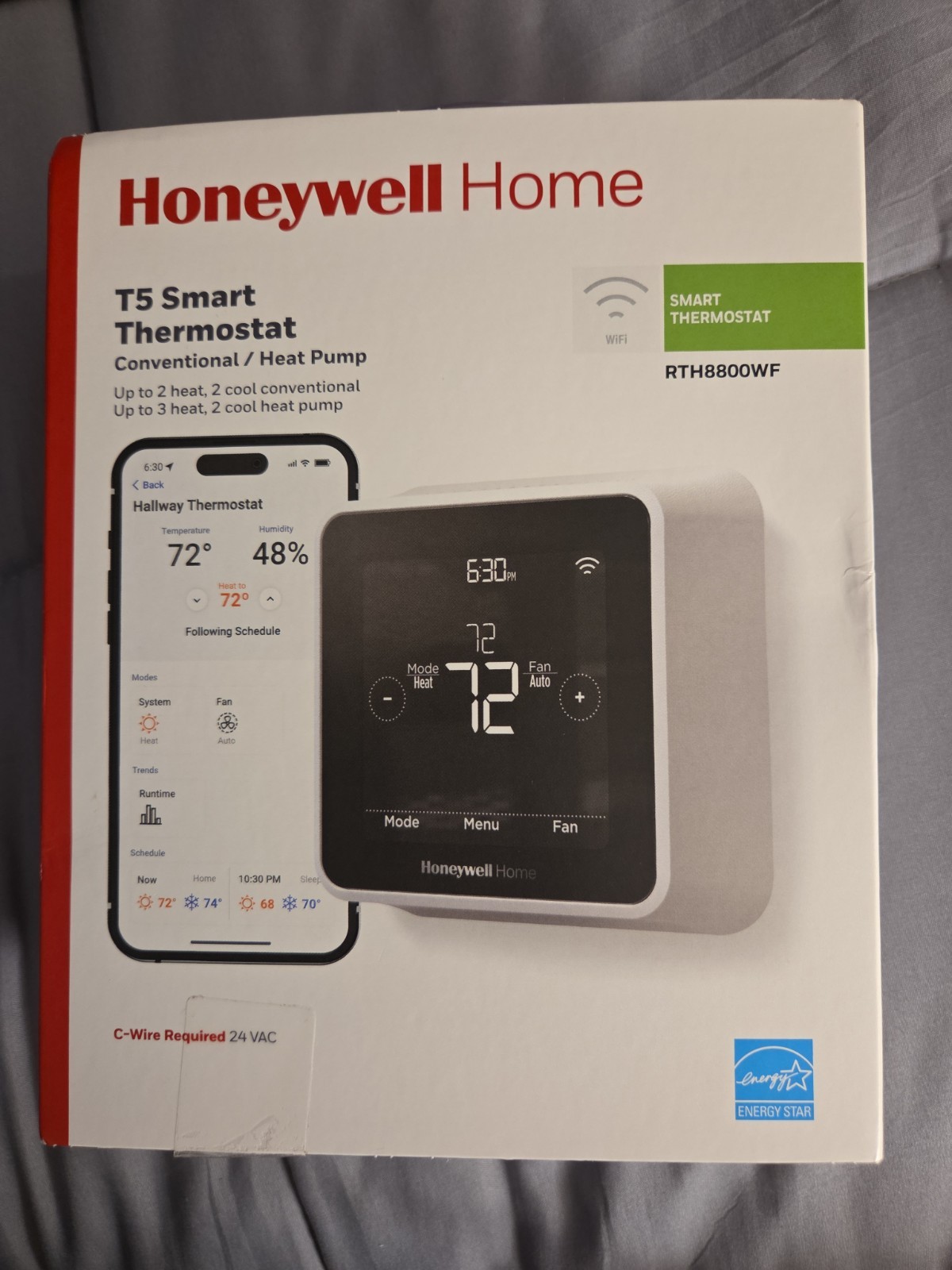 Honeywell Home T5 Wi-Fi Smart Thermostat - RTH8800WF