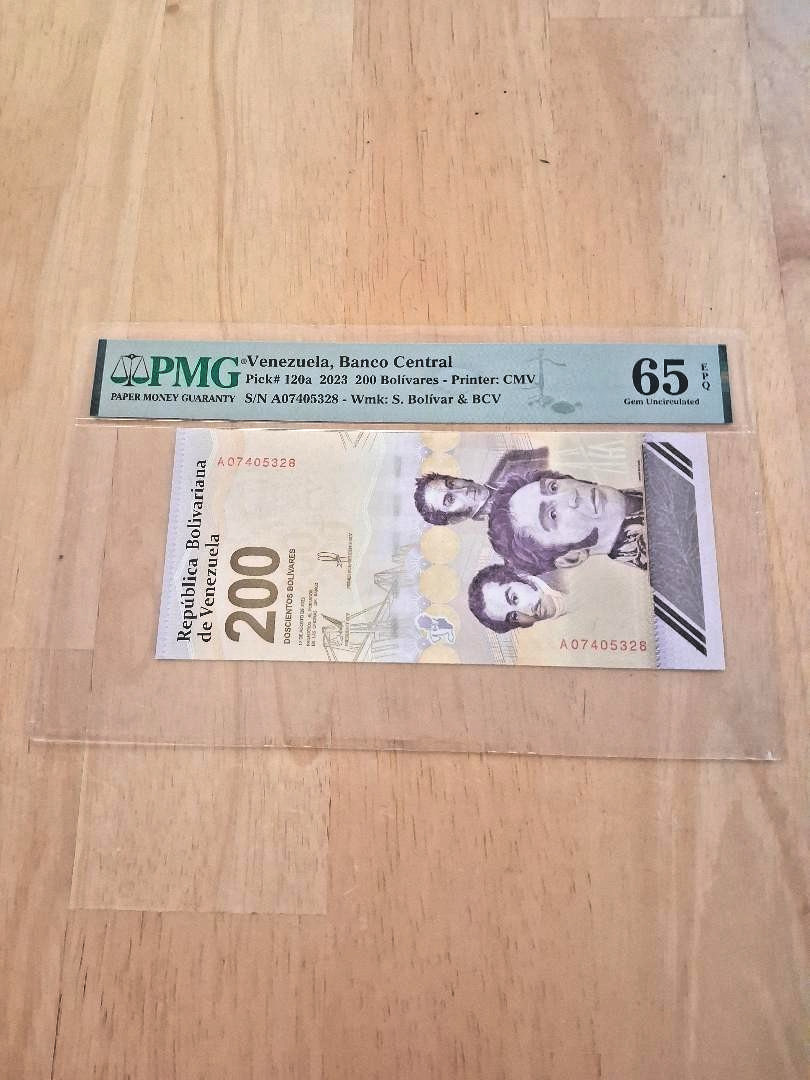 2023 Venezuela 200 Bolivares P-120a. PMG 65EPQ.