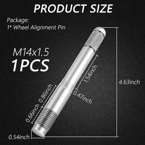 M14x1.5 Wheel Alignment Pin,Stainless Steel Wheel Alignment Tool Align Wheel