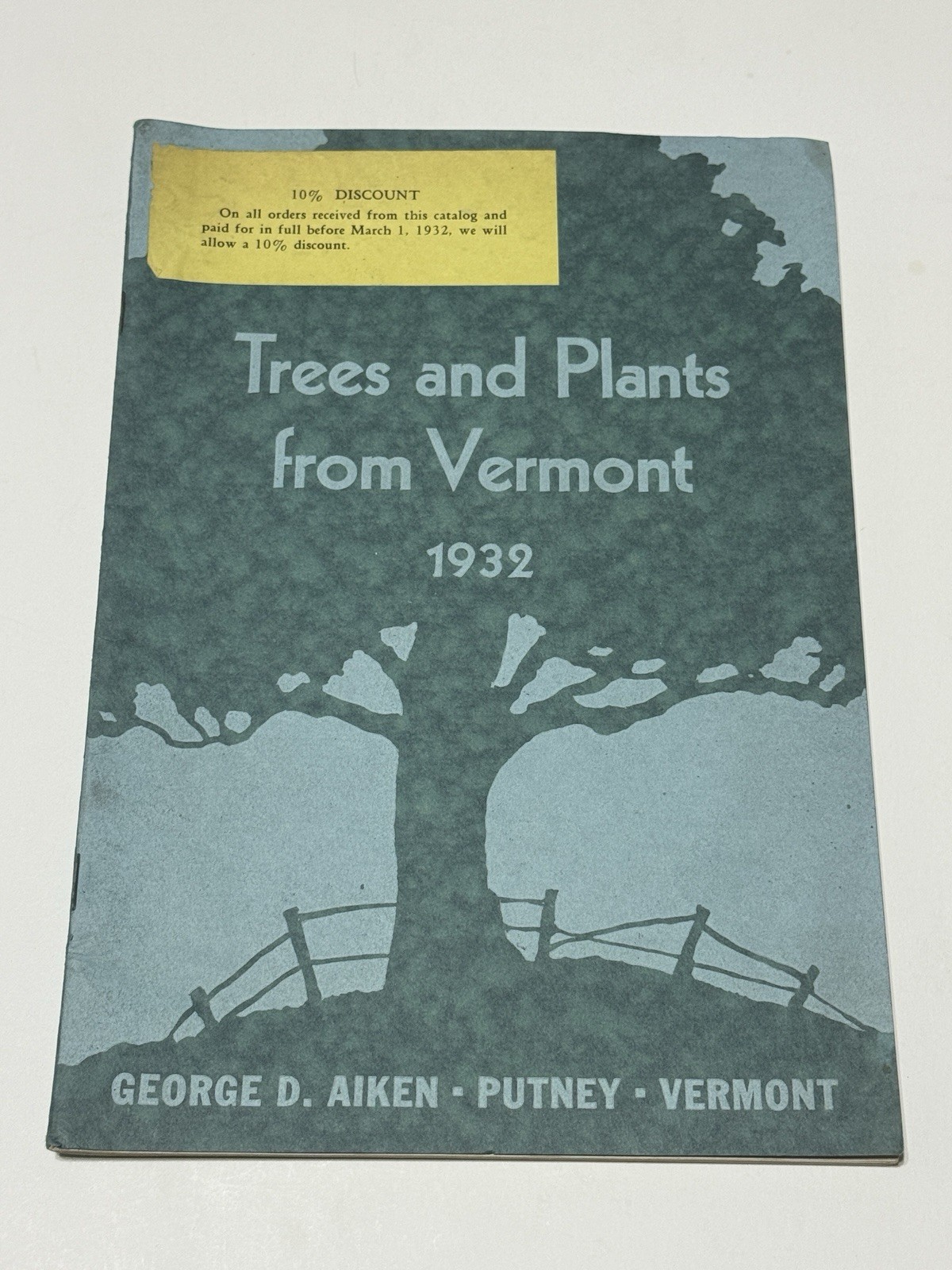 VINTAGE 1932 TREES & PLANTS FROM VERMONT GEORGE D AIKEN PUTNEY CATALOG
