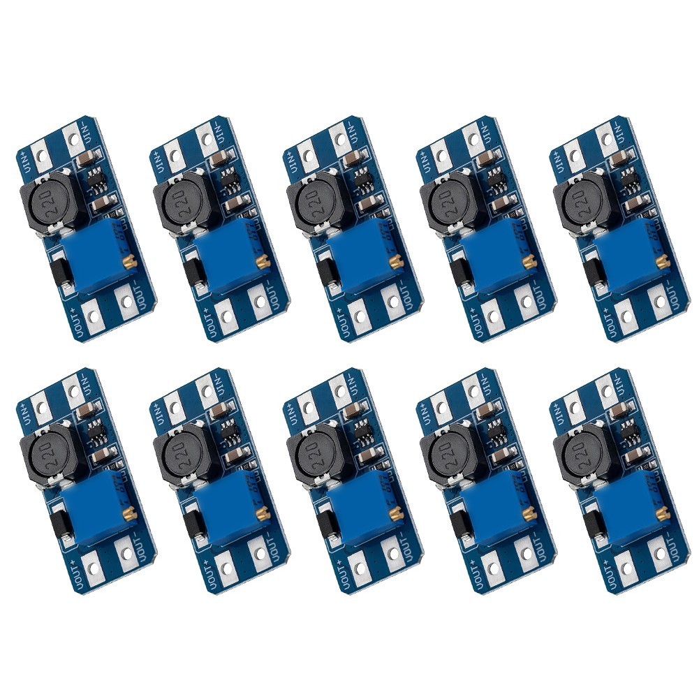 10pcs DC DC Boost Converter Adjustable Output 5V 9V 12V 18V 24V