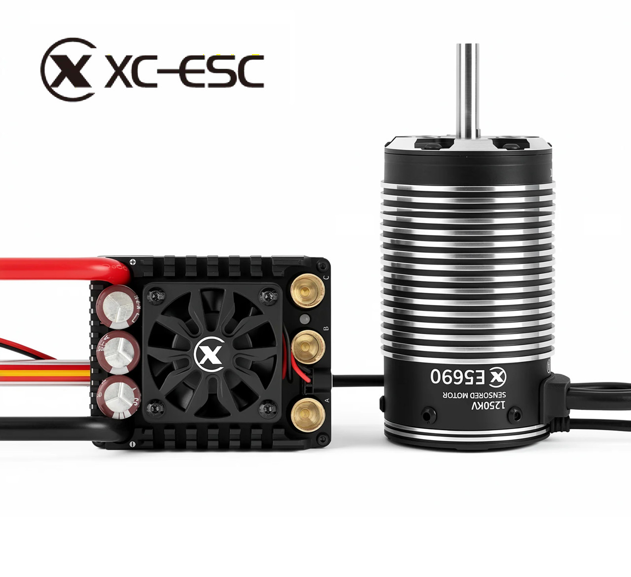 XC 5690SD Brushless Sensored Motor 1250KV + E6-PRO ESC 300A Car ESC 3-8S RC Car