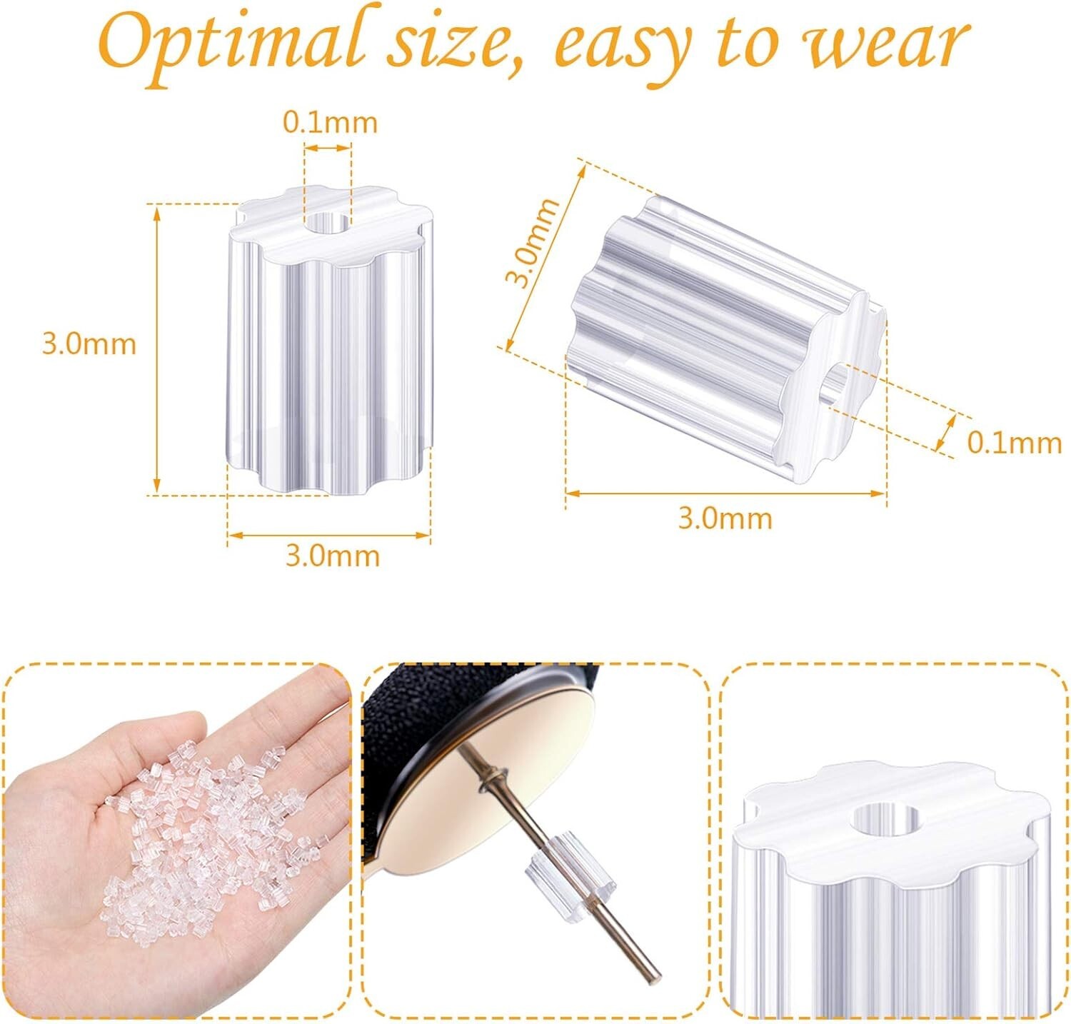 Versatile 500 Piece Earring Backs - Soft, Minimalist Stoppers for All Earrings