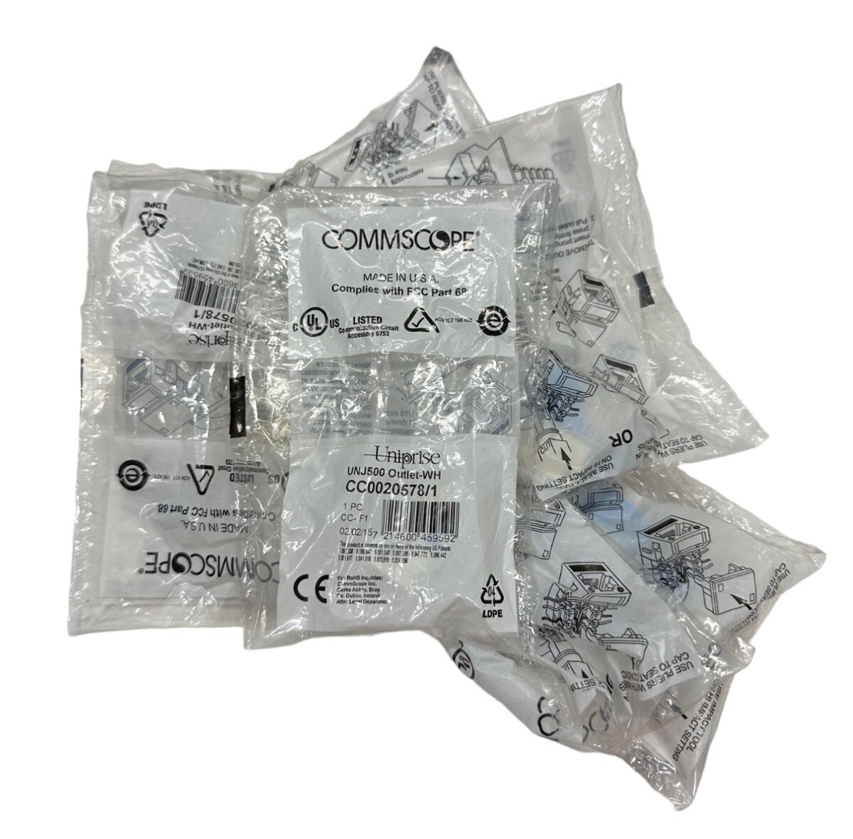 COMMSCOPE CC0020578/1, UNJ500 Outlet-W/H (LOT OF 7) 🔥Fast Shipping🔥