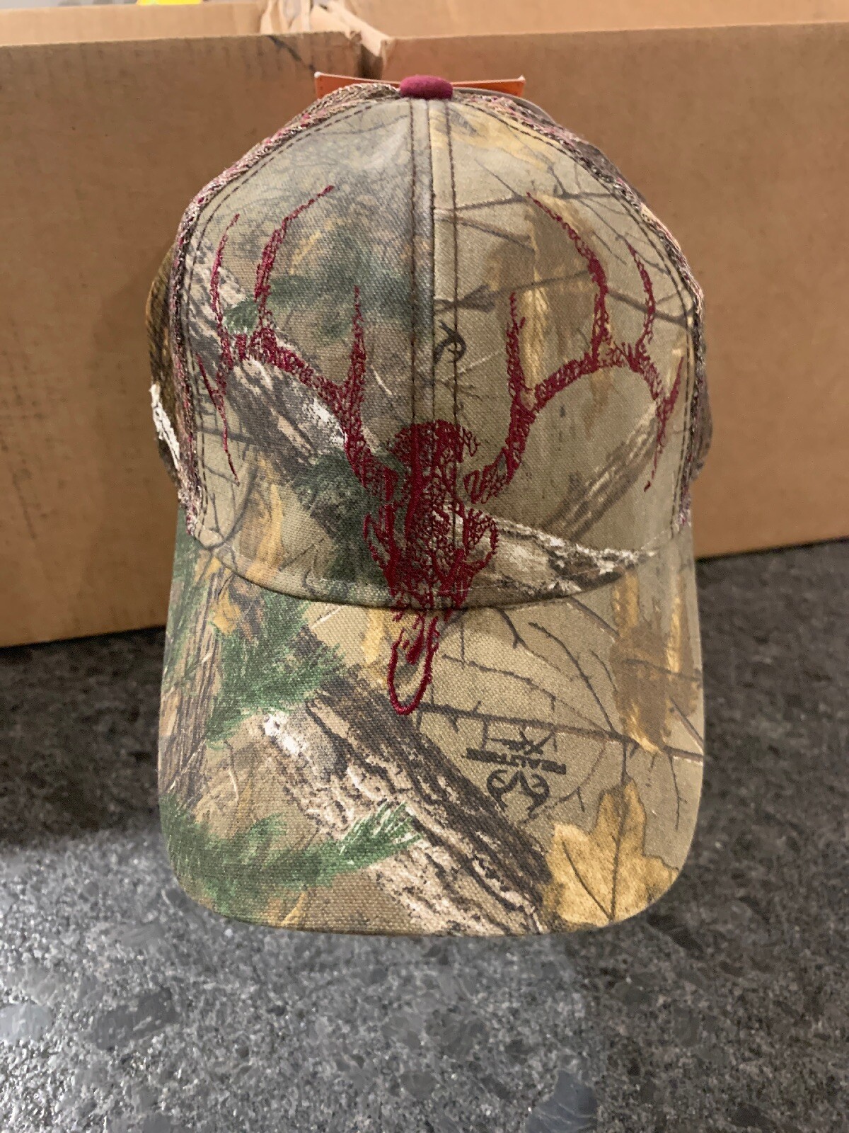 Field & Stream Ox Blood Mesh Back Camo Hat Women's REALTREE XTRA OSFM OSFA NEW!!