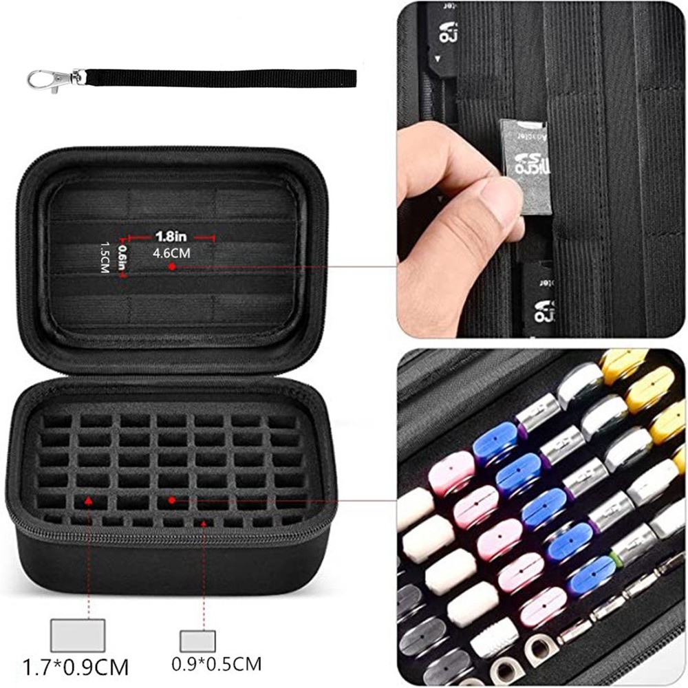 External Hard Drive Usb Thumb Flash Pen Drive Storage Box SD Card Organizer Case