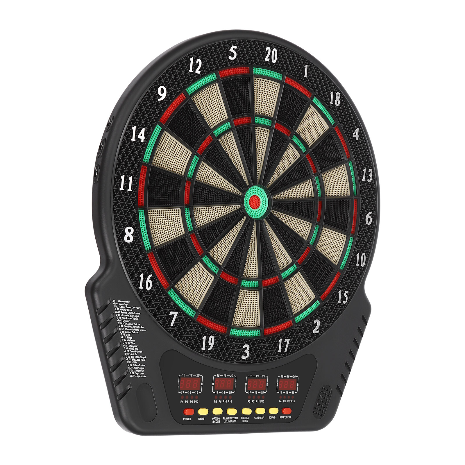 8 Levels Electronic Dart Board Wall Mounted Innovative Dart Machine w/ 6 Darts