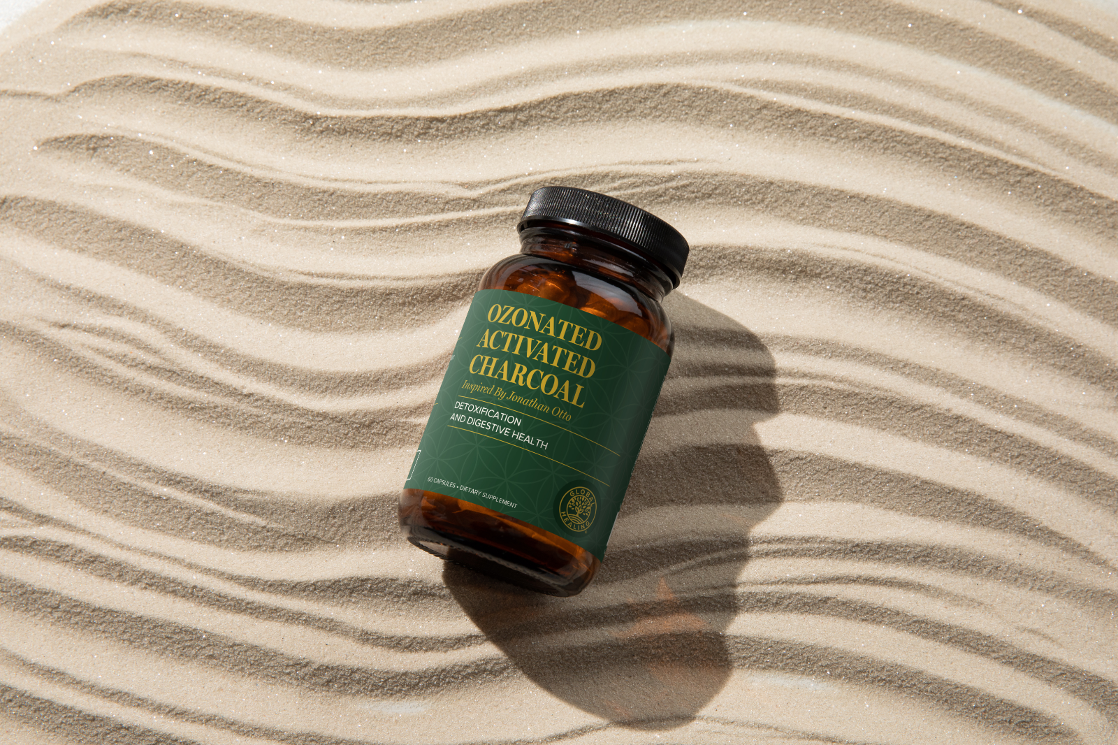 Global Healing Ozonated Activated Charcoal - 60 Capsules