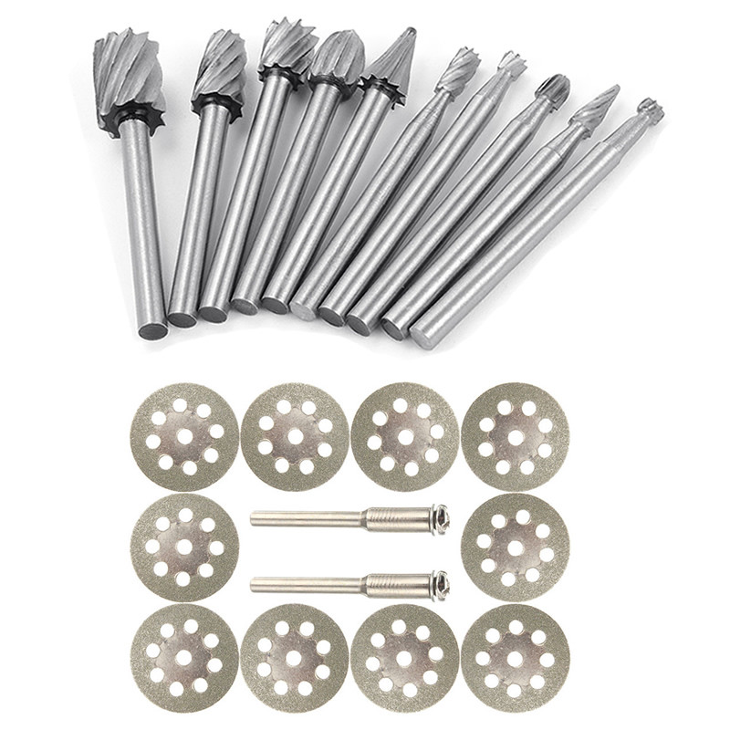 Tungsten Carbide Metal Cutting Carving Grinding Cutter Burr Set For Dremel Tool
