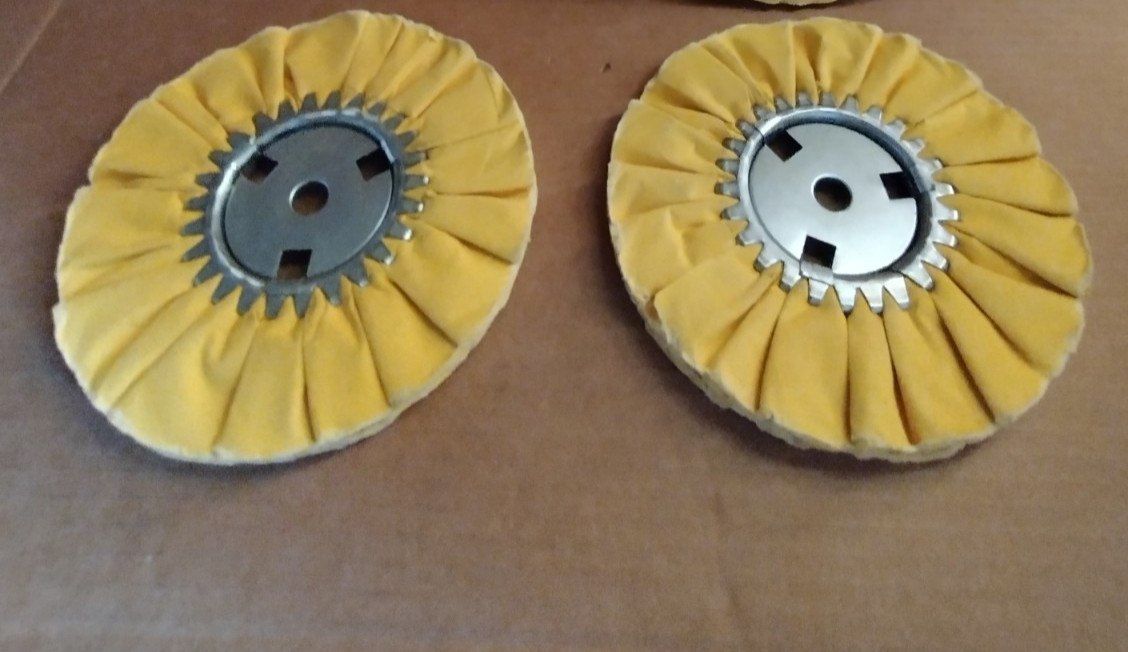 2 PACK Airway Buffing Wheels Renegade Products USA 8''X 1/2''X 3 INCH CENTER NEW