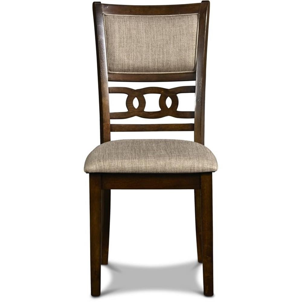 Pemberly Row Solid Wood 5-Piece Round Dining Set in Cherry Brown