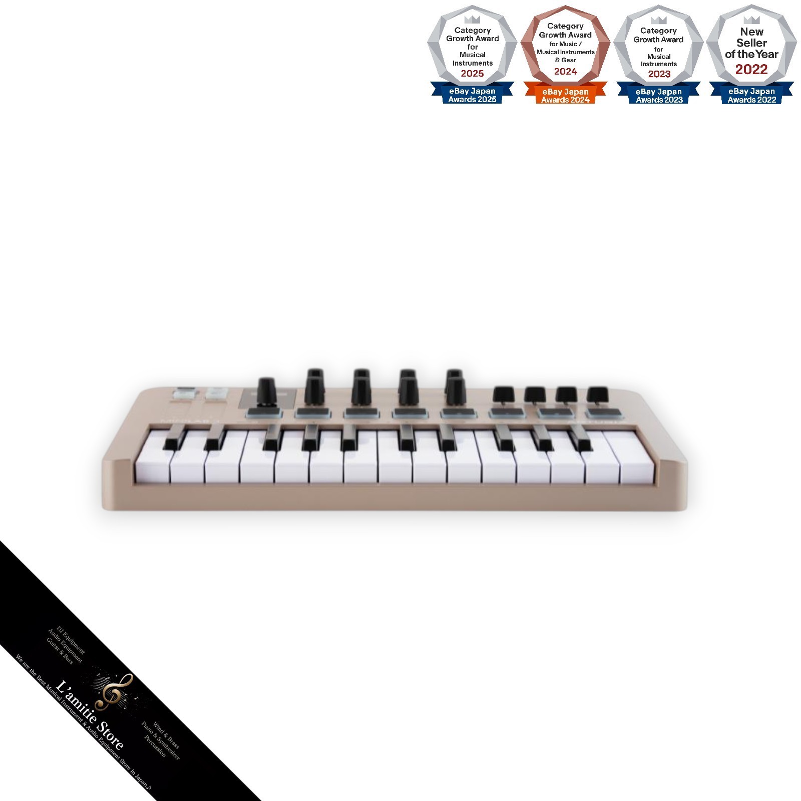 Arturia MiniLab 3 Aquamarin MIDI Keyboard Controller MK3 25-Key Compact MiniLab3