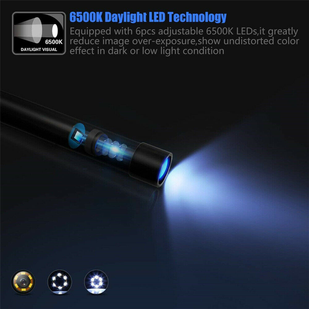 Endoscope HD Camera USB Type-C Waterproof Borescope Snake Inspection For Android