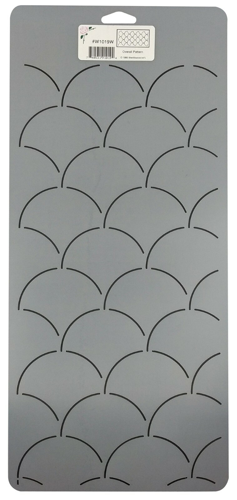 Quilting Stencils Clamshell Quilt Pattern Background & Border Quilters Template