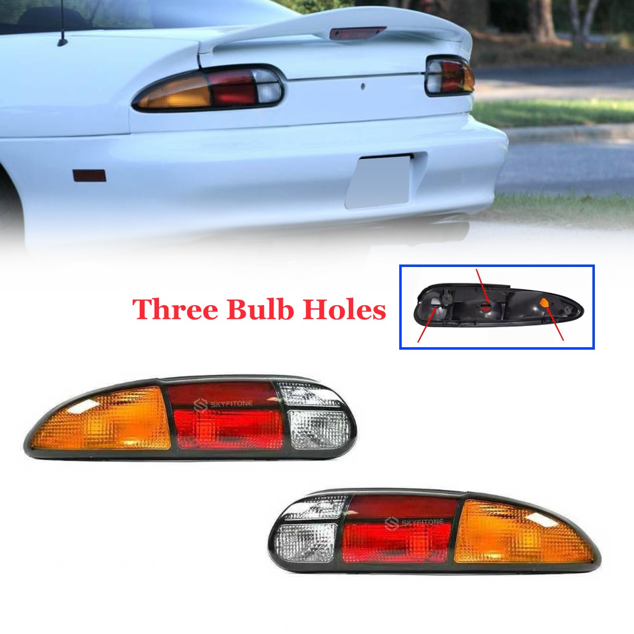 Tail Lights Lamps Halogen Left＋Right Set For 1993-2002 Chevrolet Camaro Base Z28