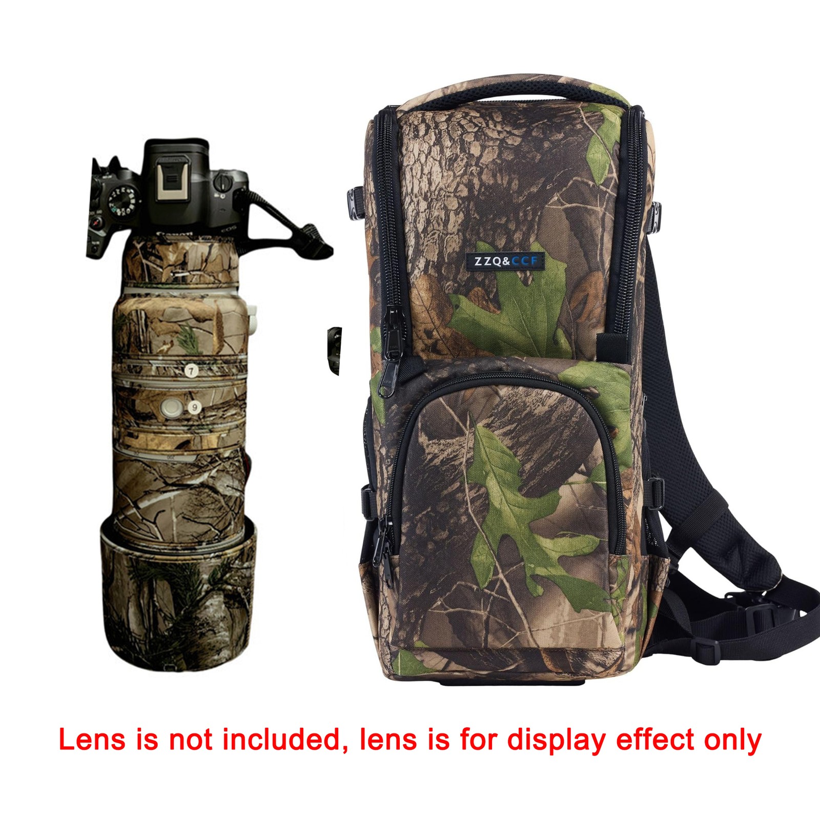 ZZQ&CCF Camera Shoulder for Nikon Z8/Z9/180-600 telephoto photography hiking bag