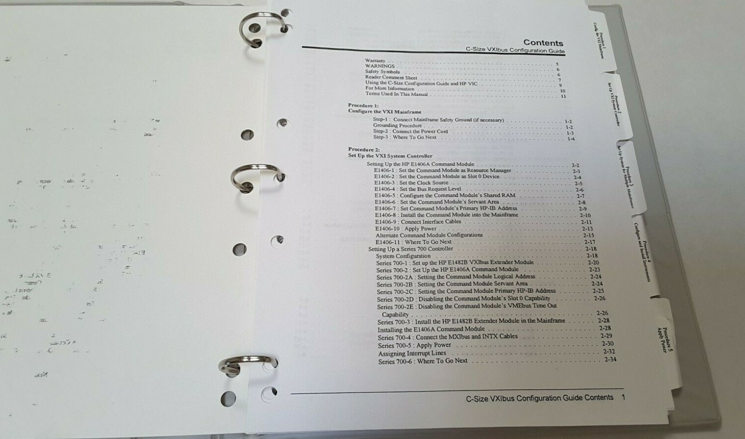 HP C-SIZE VXIBUS Systems Configuration Guide, E1406-90027