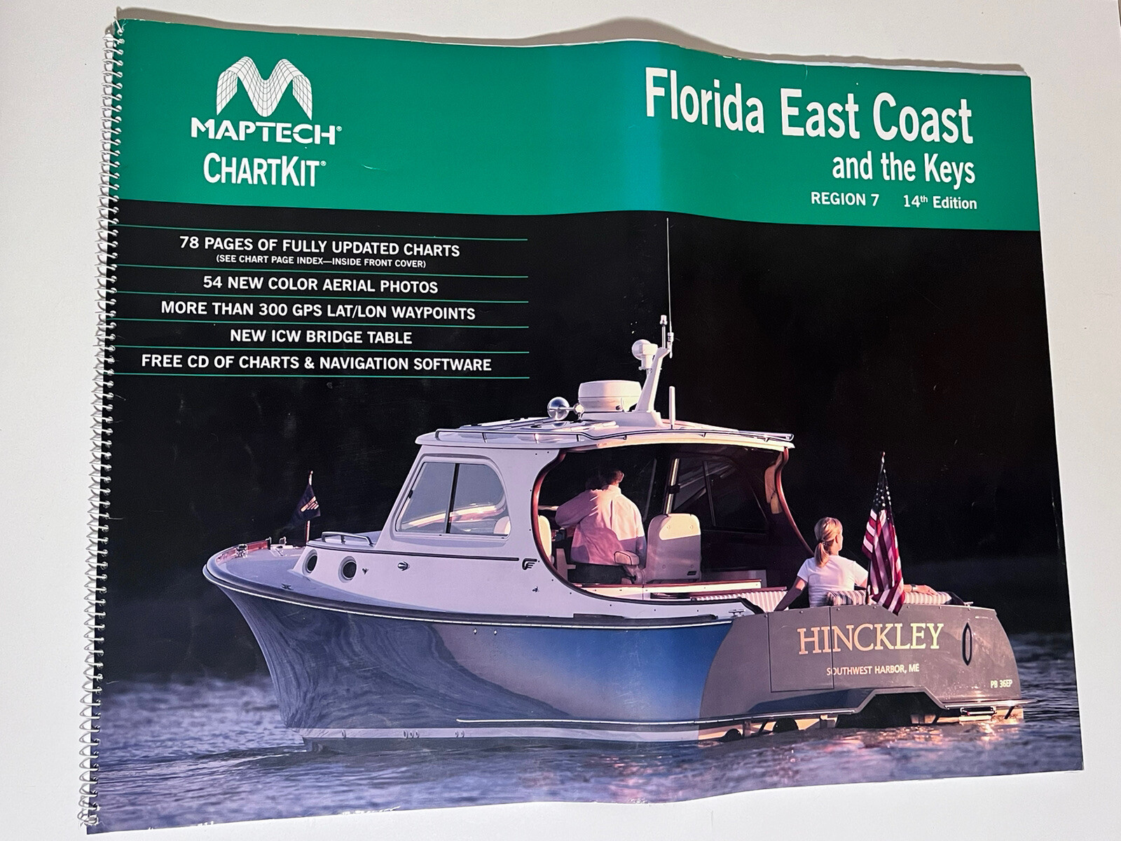 Maptech Florida Easdt Coast and Keys Region 7  14th edition Map