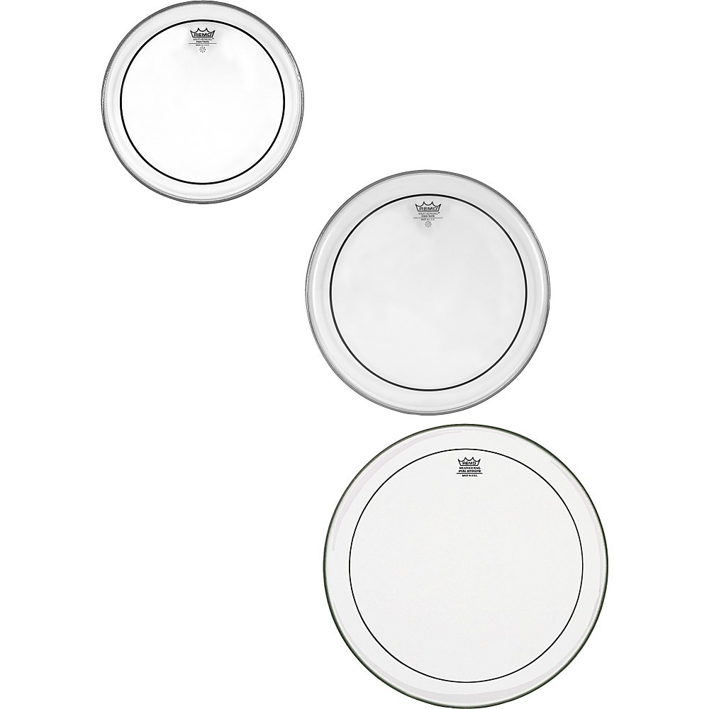 Remo Pinstripe Clear Rock Tom Drumhead Pack