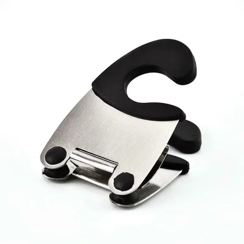 Pot Spoon Holder Pot Clip Holder anti Scald Silicone Grip for Spoon Spatula Fork